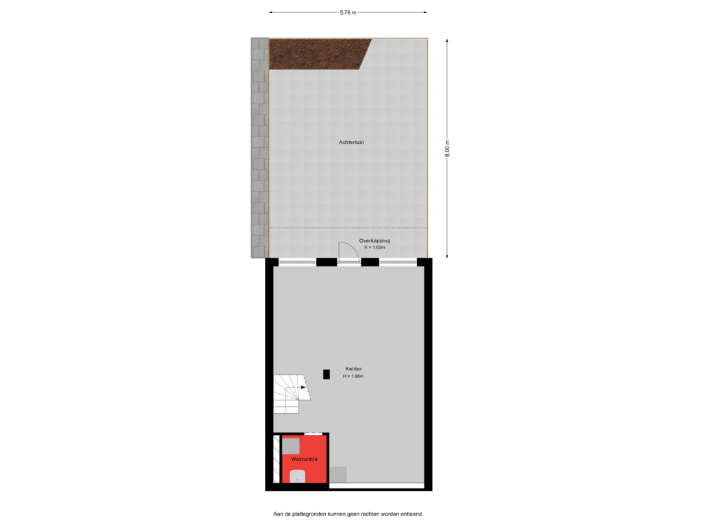 Bekijk plattegrond van Situatie Souterrain van Soembastraat 81