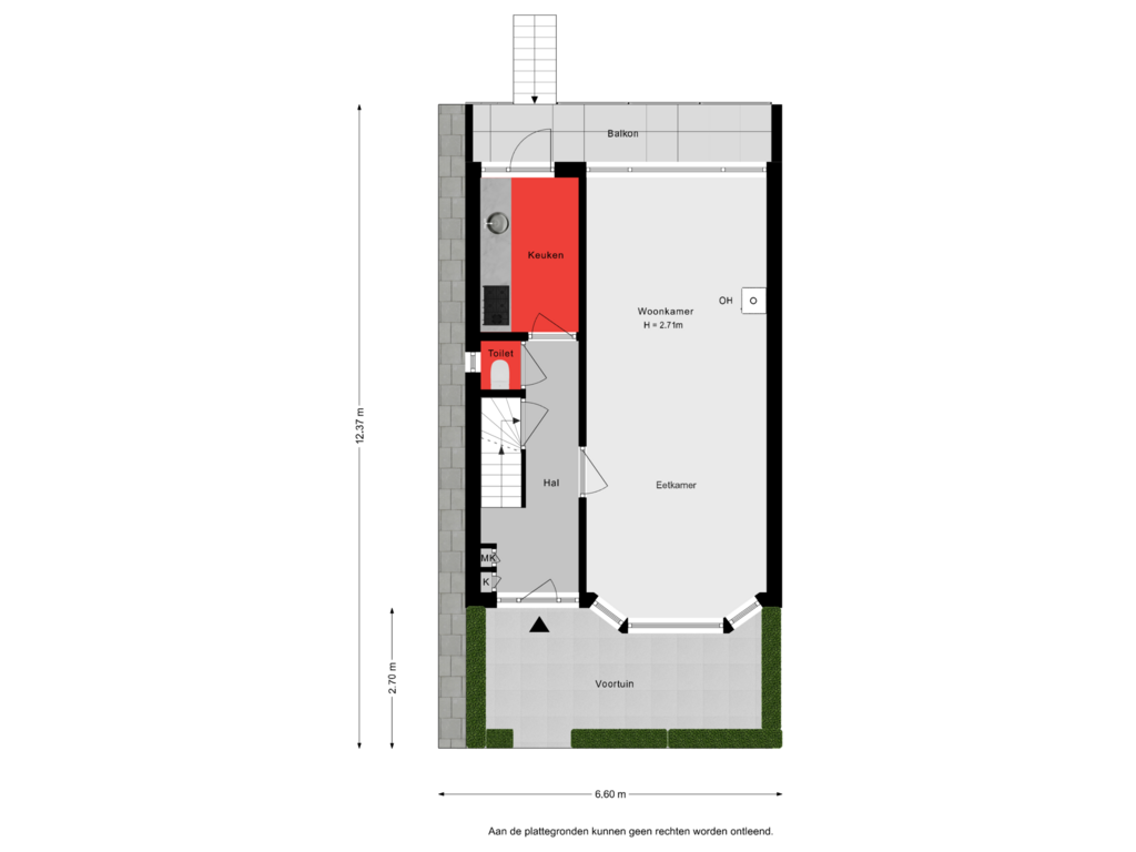 Bekijk plattegrond van Situatie Begane grond van Soembastraat 81