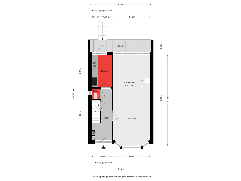 Bekijk plattegrond van Begane grond van Soembastraat 81