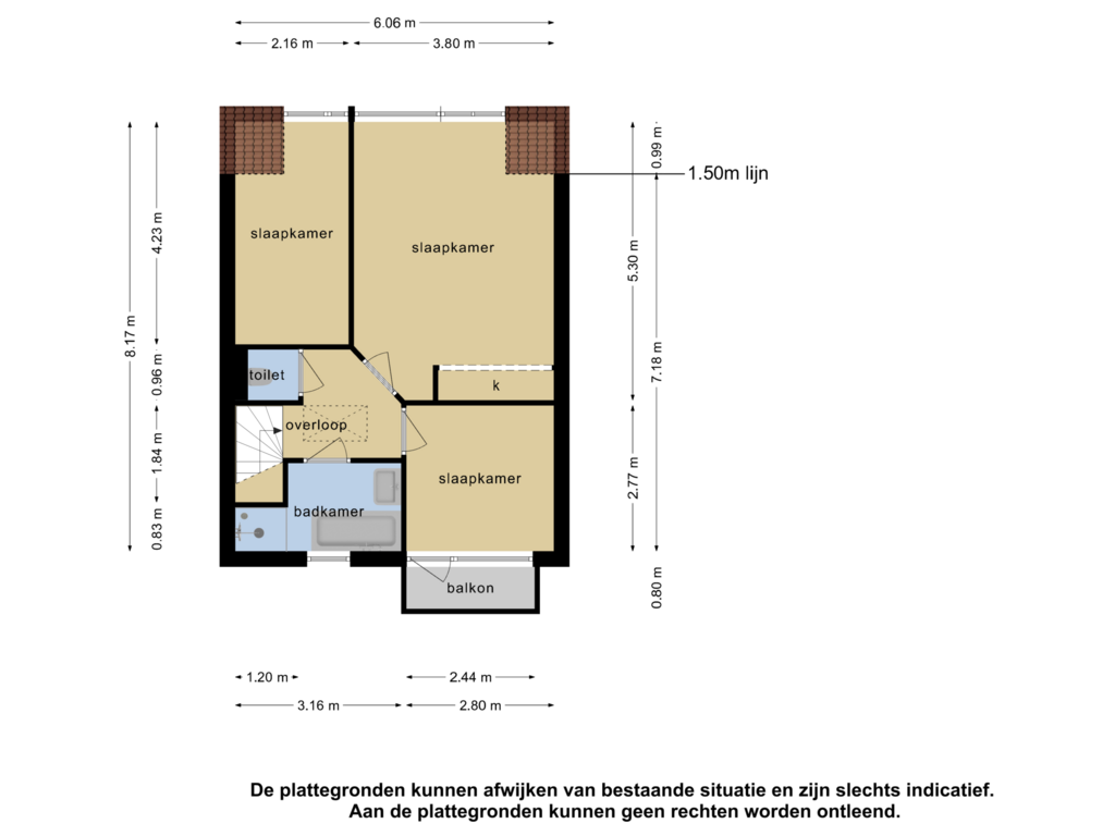 Bekijk plattegrond van 1e verdieping van Kruidhof 34