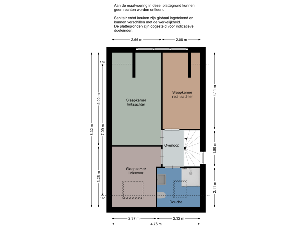 Bekijk plattegrond van Eerste verdieping van Merel 2