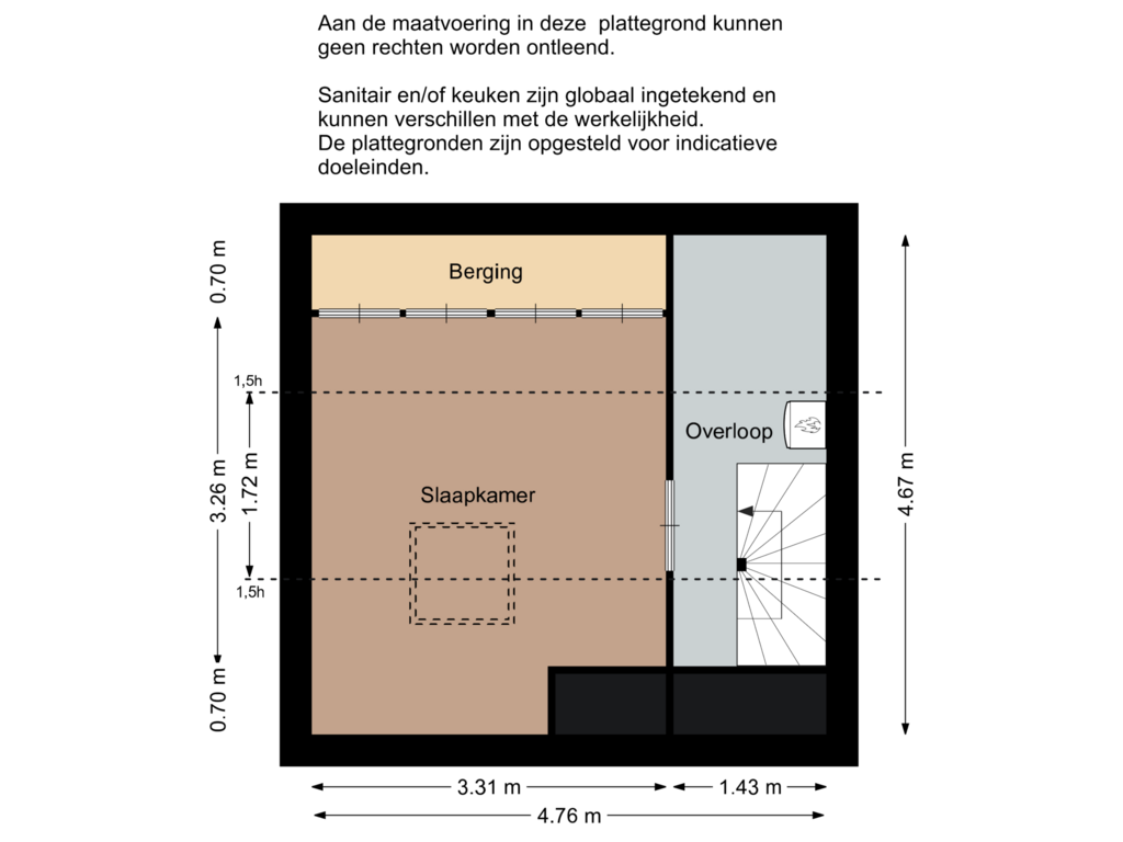 Bekijk plattegrond van Tweede verdieping van Merel 2