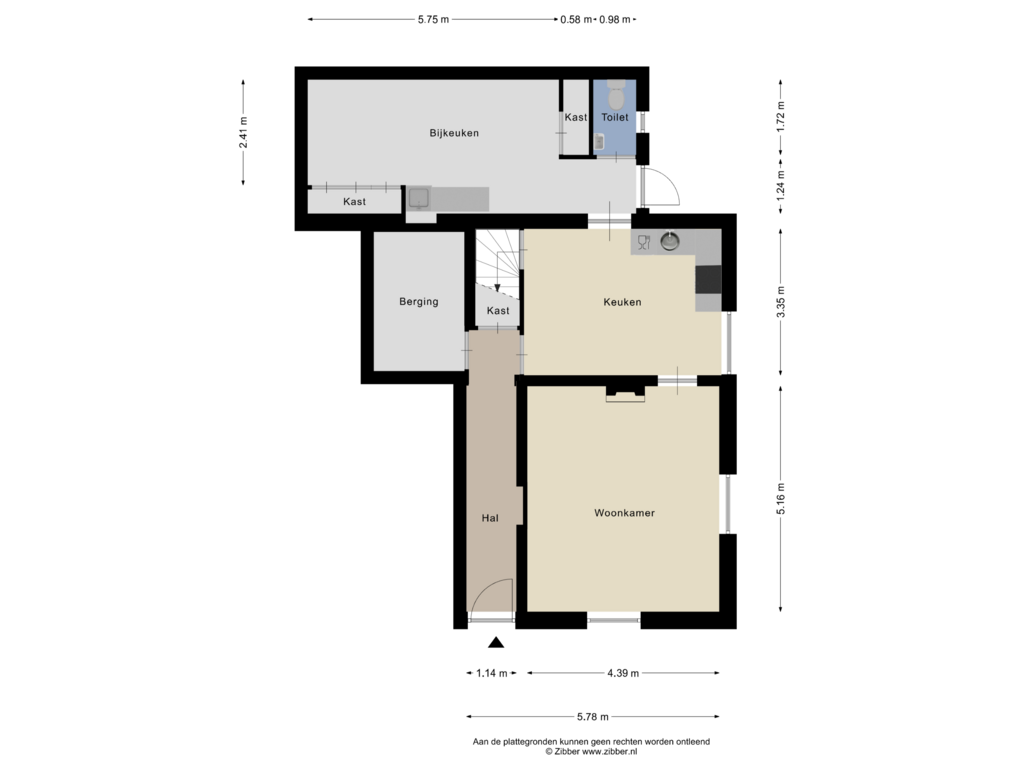 Bekijk plattegrond van Begane grond van Woordsestraat 3