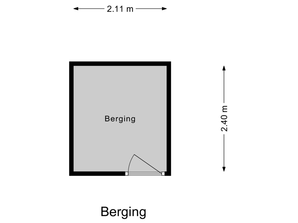 Bekijk plattegrond van Berging van de la Reijstraat 608