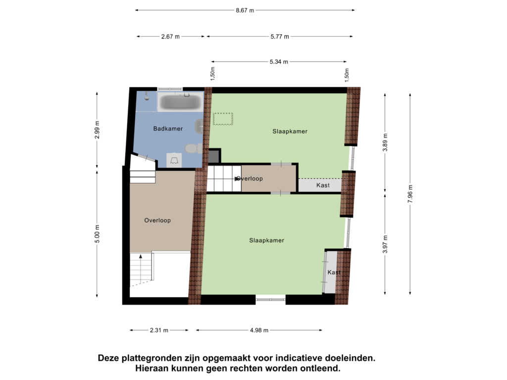 View floorplan of Eerste Verdieping of Geweldigershoek 2