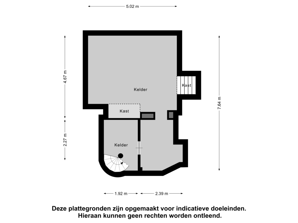 View floorplan of Kelder of Geweldigershoek 2