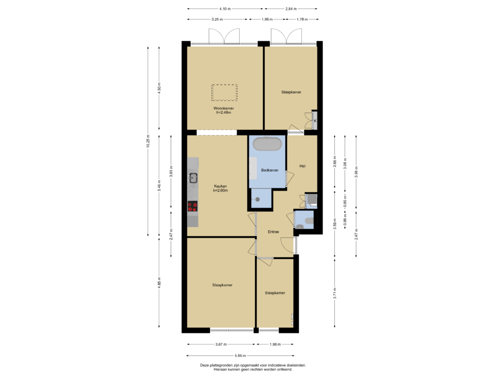 Bekijk plattegrond van Begane grond van Mient 91