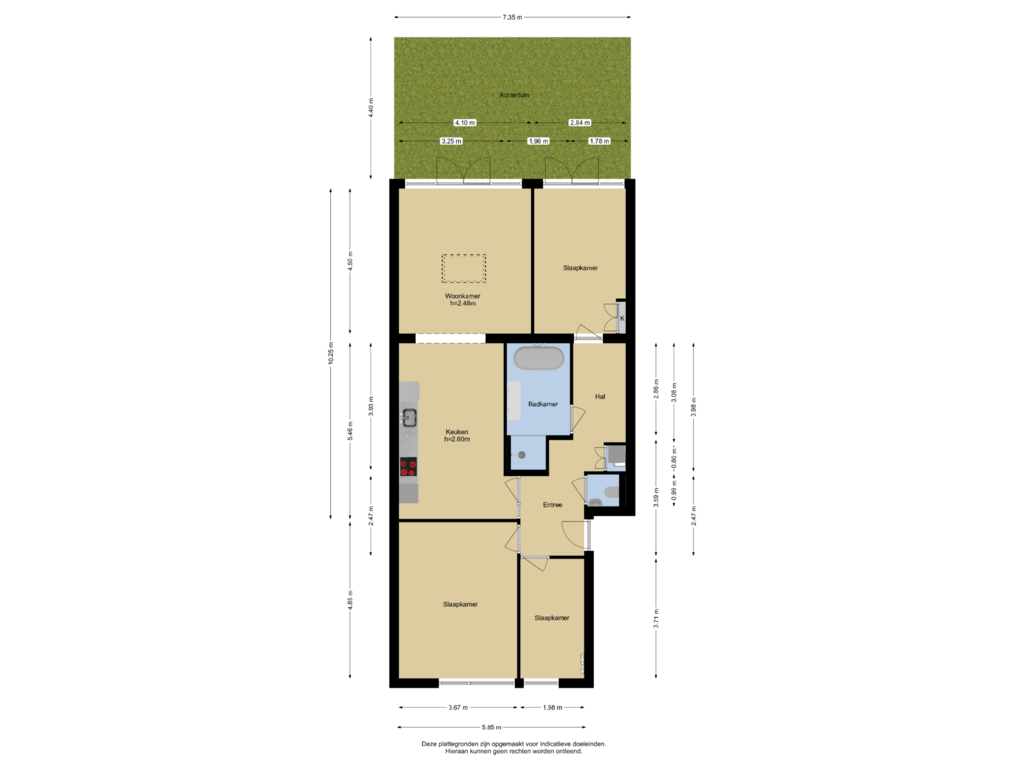 Bekijk plattegrond van Begane grond + Tuin van Mient 91