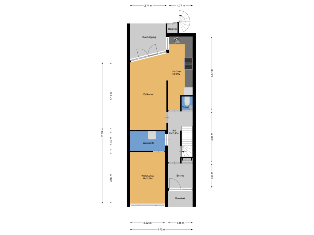 Bekijk plattegrond van Begane grond van Fazantenlaan 54