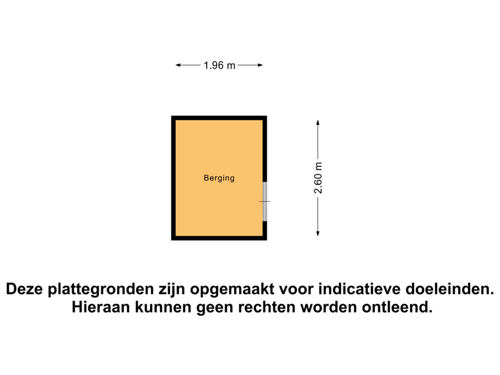 View floorplan of Berging of Aarkade 71-A