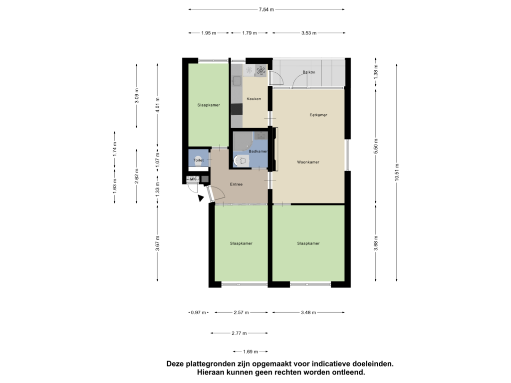 Bekijk plattegrond van Appartement van Twiskeweg 254