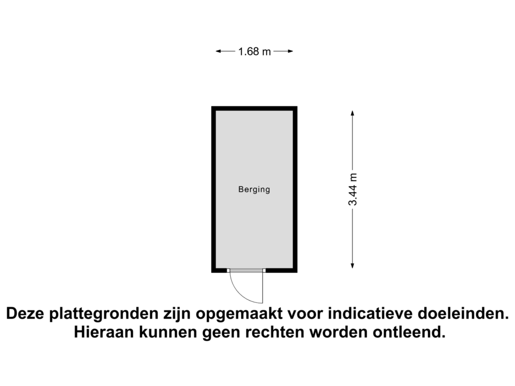 Bekijk plattegrond van Berging van Twiskeweg 254