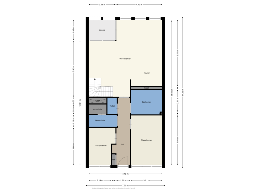 Bekijk plattegrond van 1e Woonlaag van Marktstaete 32