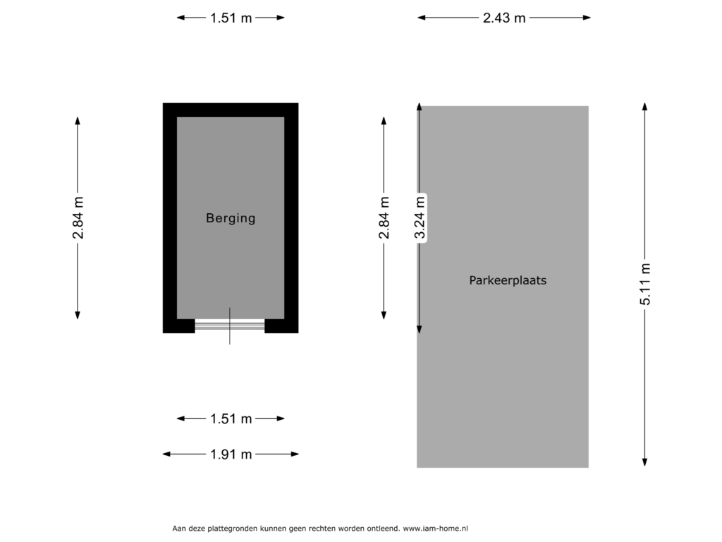 View floorplan of Berging - parkeerplaats of Marktstaete 32