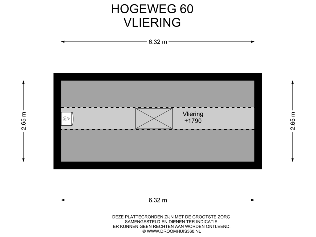 View floorplan of Vliering of Hogeweg 60