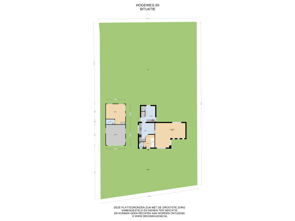 Bekijk plattegrond van Situatie van Hogeweg 60