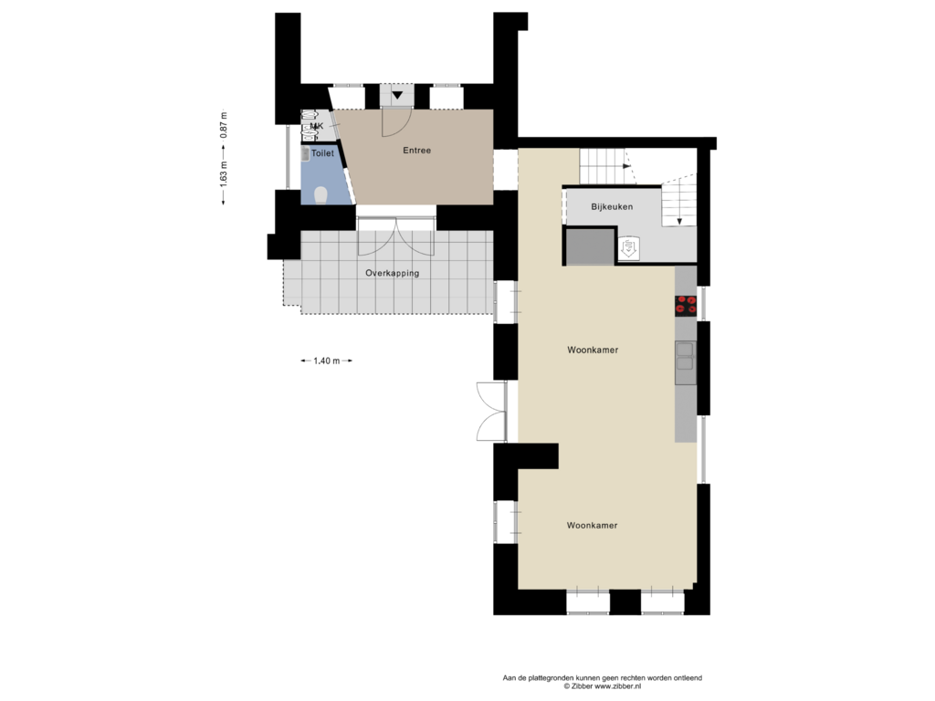 View floorplan of Begane Grond of Zuidkampweg 33