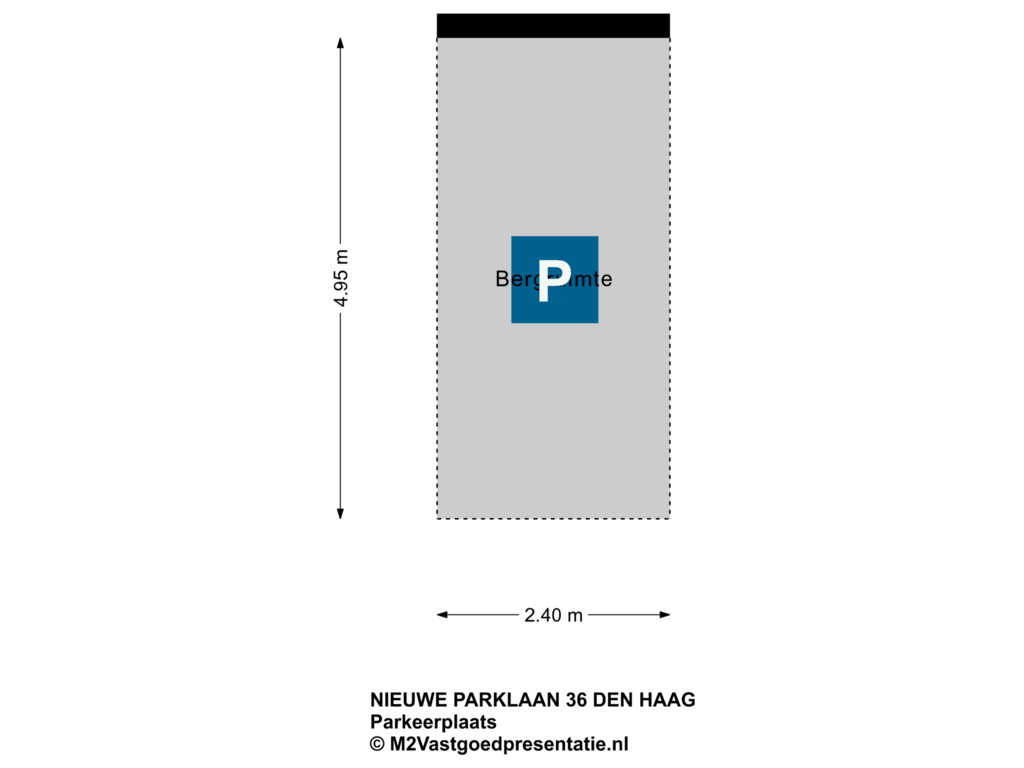 Bekijk plattegrond van Parkeerplaats van Nieuwe Parklaan 36