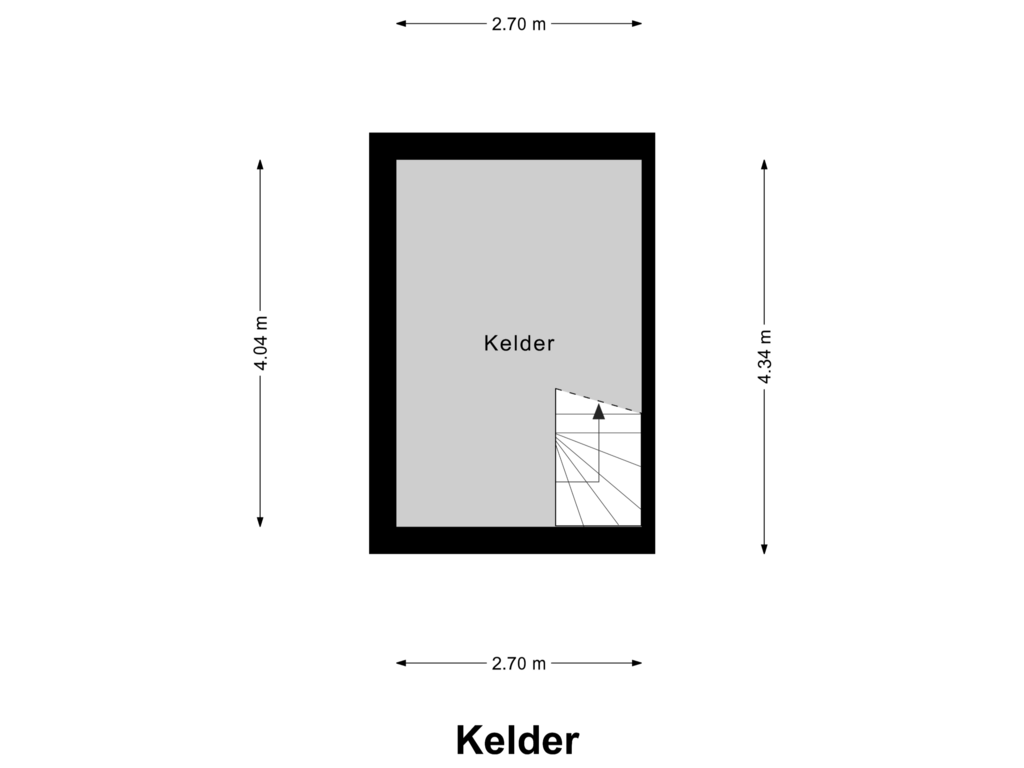 Bekijk plattegrond van Kelder van Dorpstraat 100