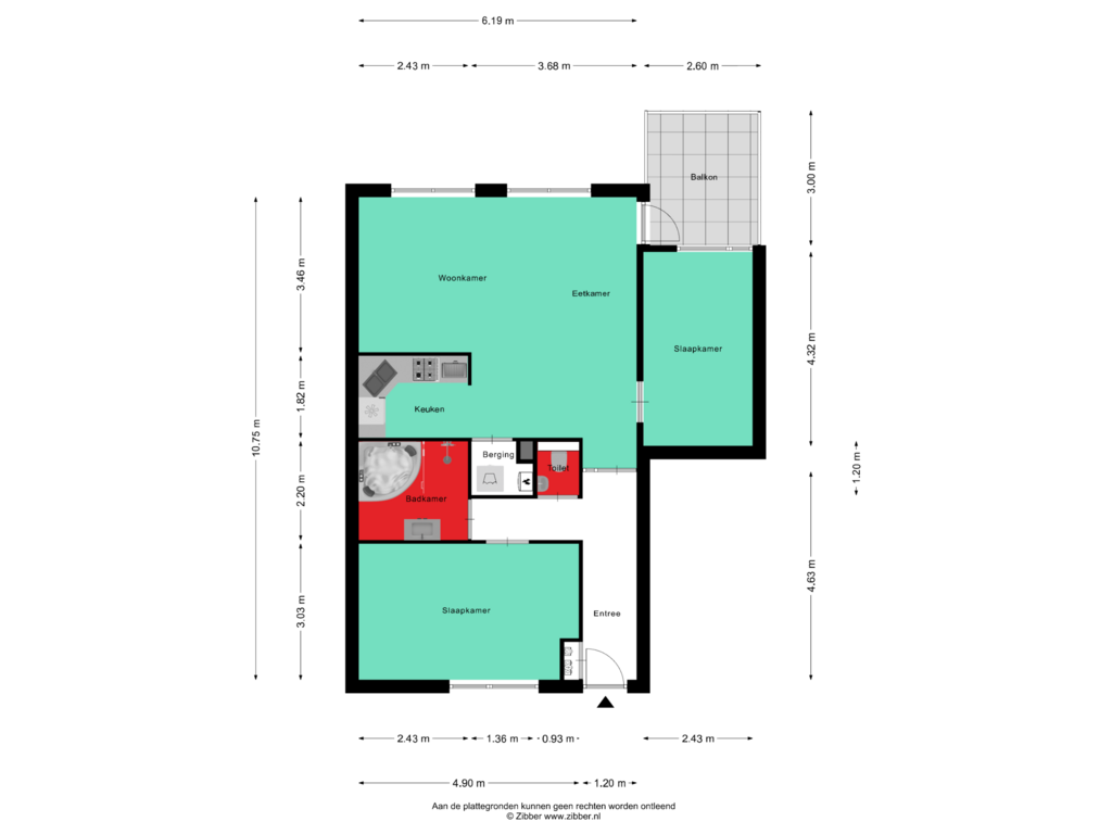 Bekijk plattegrond van Appartement van Runmolen 20