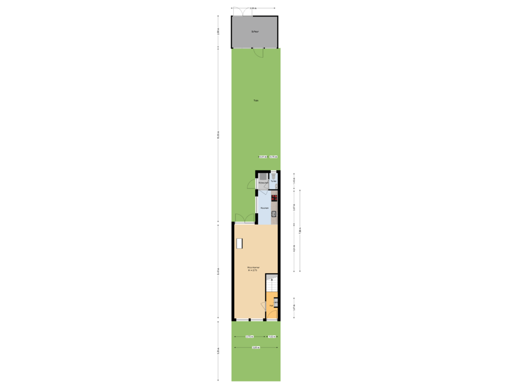 Bekijk plattegrond van perceel van Ridder van Catsweg 214