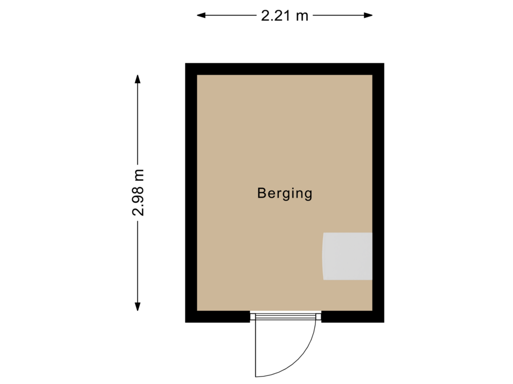 View floorplan of Berging of De Haverkamp 94