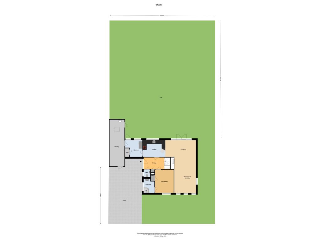 Bekijk plattegrond van Situatie van Buitenhof 44