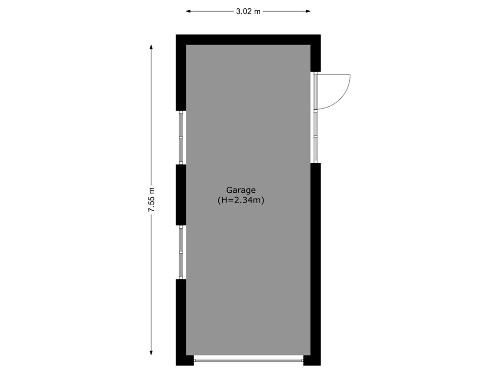 Bekijk plattegrond van garage van Stationsweg 29