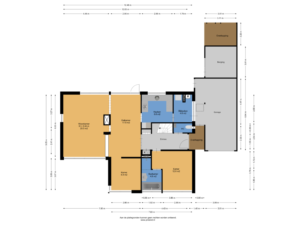 View floorplan of Begane Grond of Dr. Albert Schweitzerlaan 3