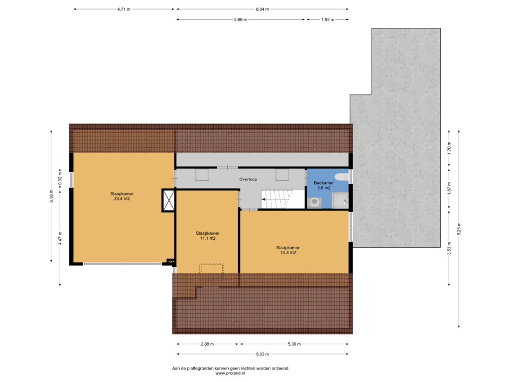 View floorplan of 1e Verdieping of Dr. Albert Schweitzerlaan 3