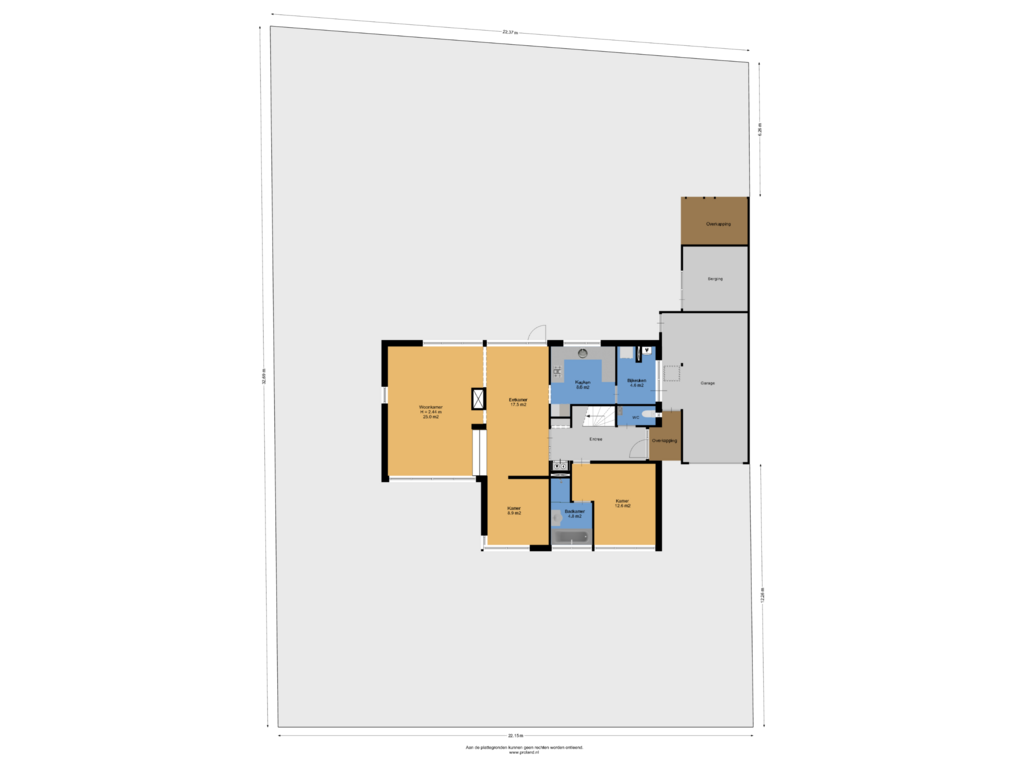 View floorplan of Begane Grond Met Kavel of Dr. Albert Schweitzerlaan 3