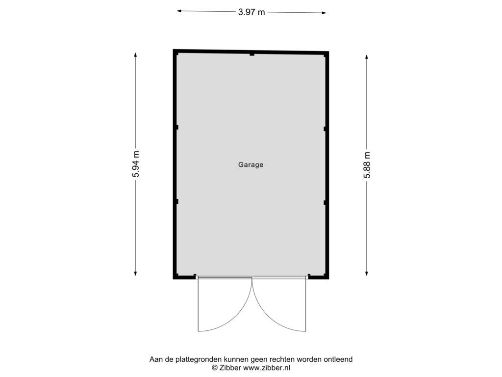 Bekijk plattegrond van Garage van Slekkerstraat 51