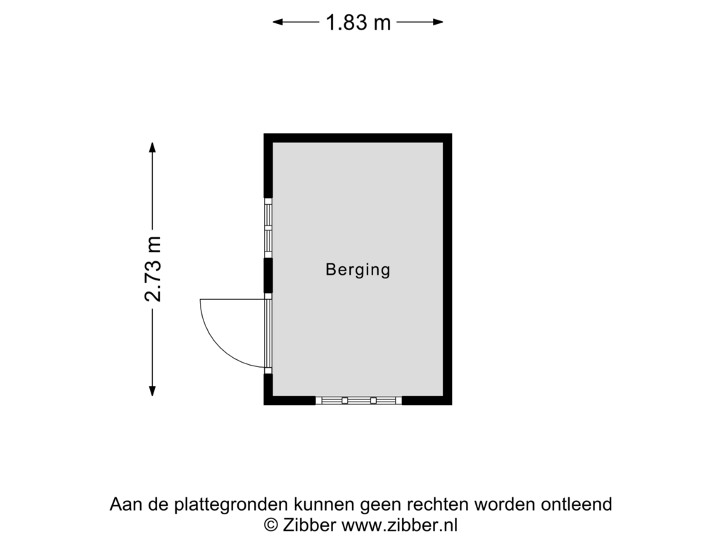 Bekijk plattegrond van Berging van Slekkerstraat 51