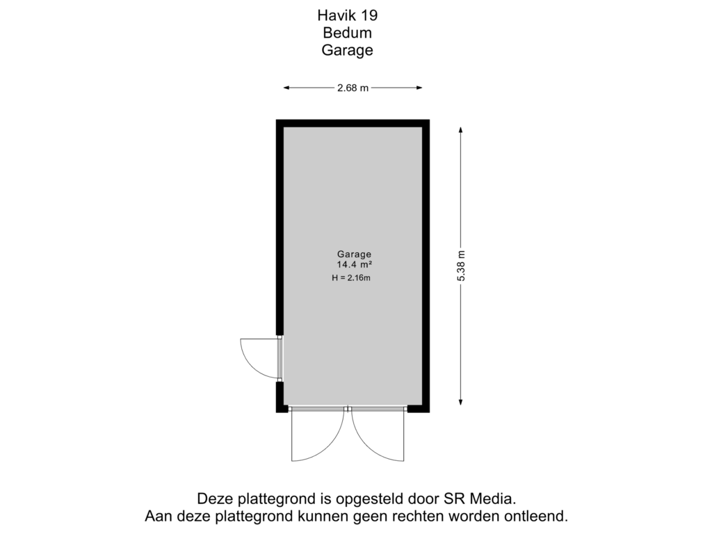 Bekijk plattegrond van Garage van Havik 19