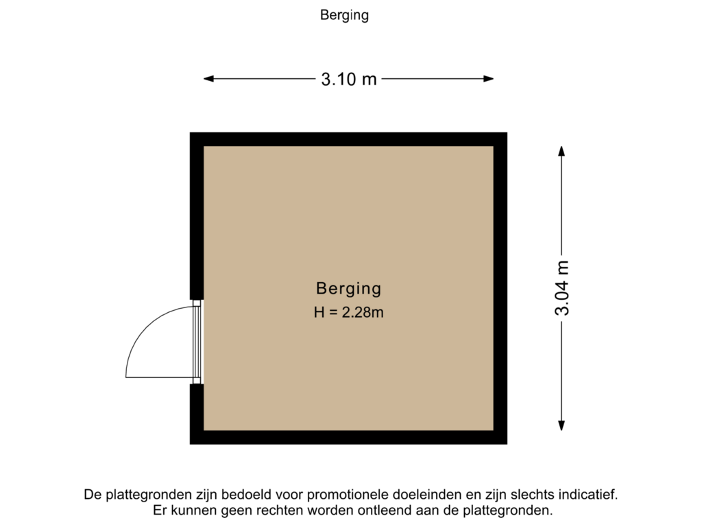 View floorplan of Berging of Guadeloupestraat 113