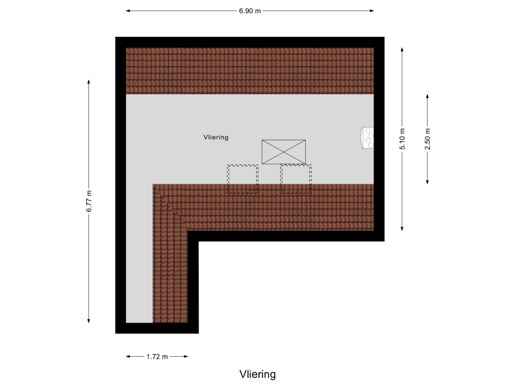 Bekijk plattegrond van Vliering van Bijenkorf 22