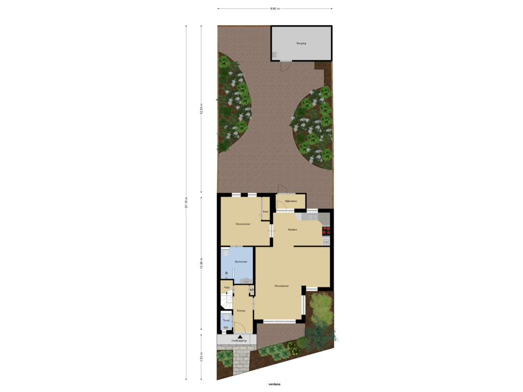 Bekijk plattegrond van Begane Grond Tuin van Ericaweg 30