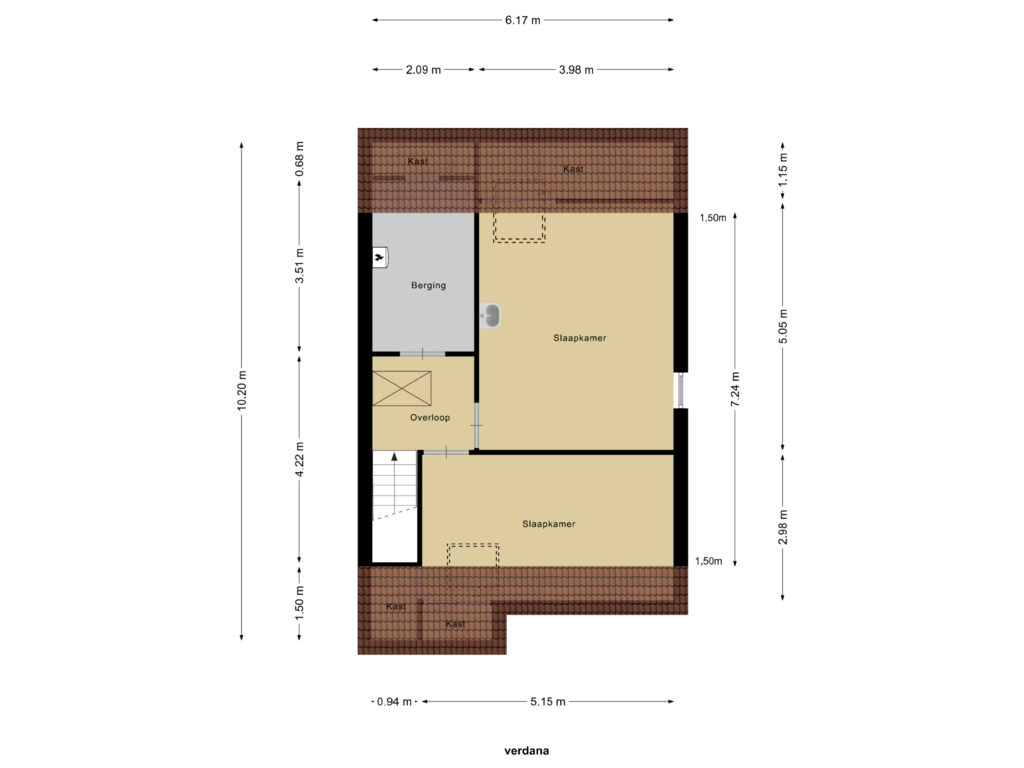 Bekijk plattegrond van Eerste Verdieping van Ericaweg 30