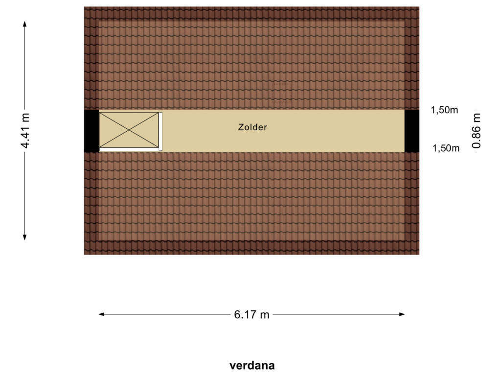 Bekijk plattegrond van Zolder van Ericaweg 30