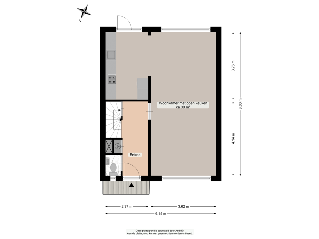 Bekijk plattegrond van Begane grond van Ratelaarweg 9