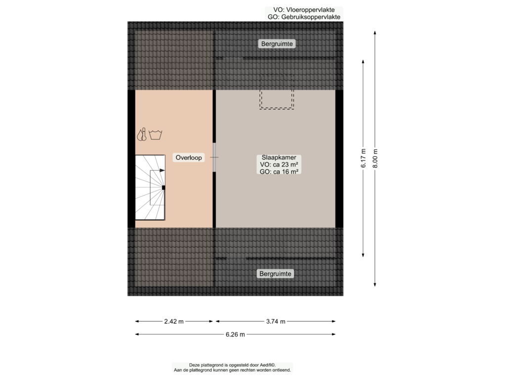 Bekijk plattegrond van Tweede verdieping van Ratelaarweg 9