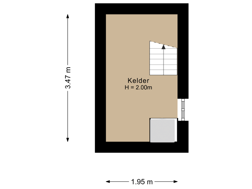 Bekijk plattegrond van Kelder van Reuveltweg 46