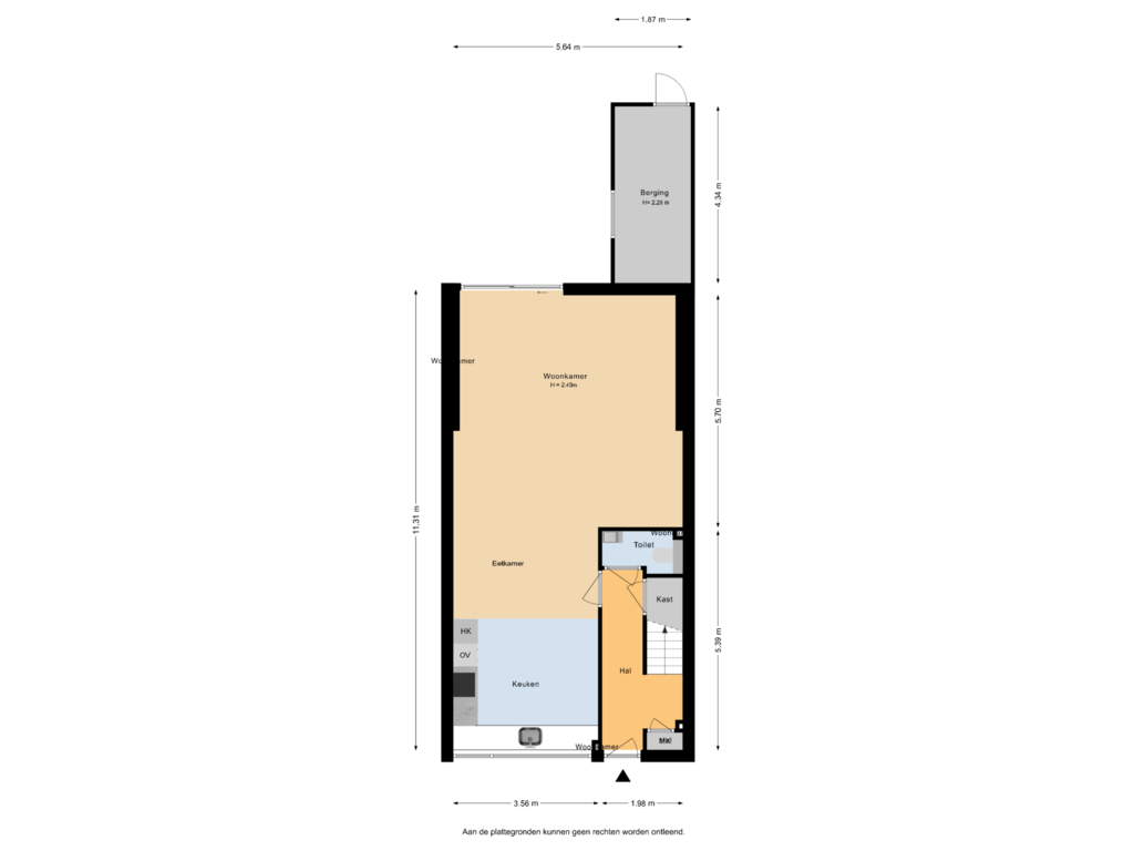 Bekijk plattegrond van Begane Grond van Karwijstraat 55