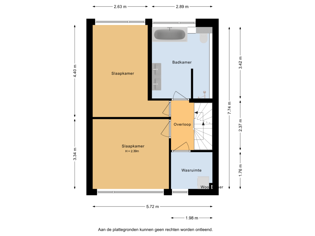 Bekijk plattegrond van 1e Verdieping van Karwijstraat 55