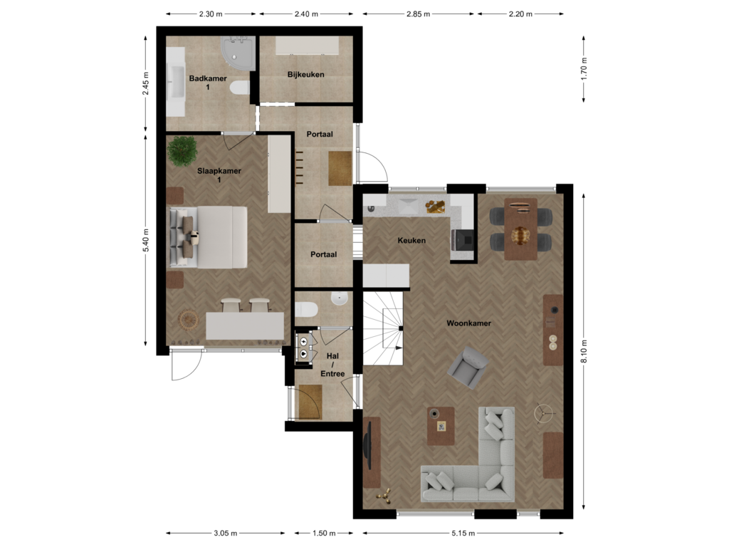 Bekijk plattegrond van First floor van Smientpad 5