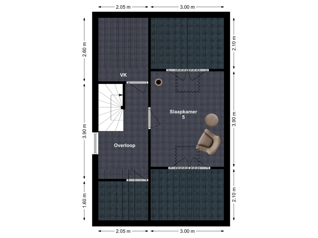 Bekijk plattegrond van Floor 2 van Smientpad 5