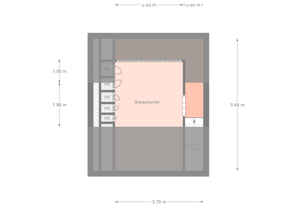 Bekijk plattegrond van Zolder van Bussemakerstraat 7