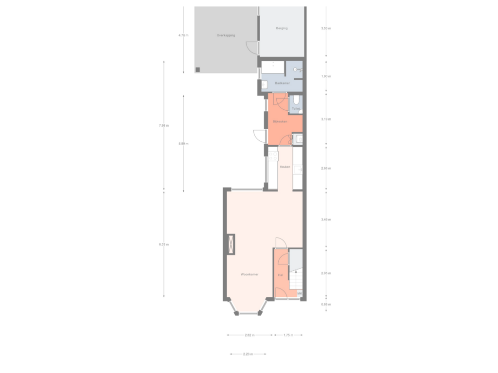 Bekijk plattegrond van Begane grond van Bussemakerstraat 7