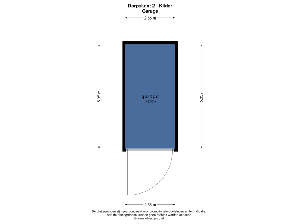 Bekijk plattegrond van GARAGE van Dorpskant 2