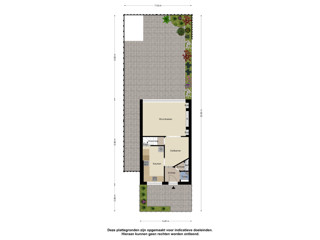 View floorplan of Begane Grond Tuin of Josephus Jittastraat 33